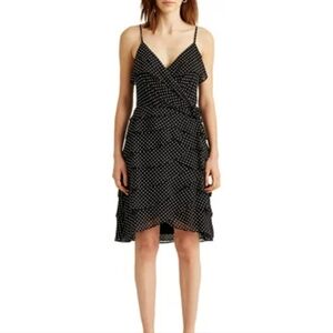 Black Label Ralph Lauren Georgette Cocktail Dress Size 12